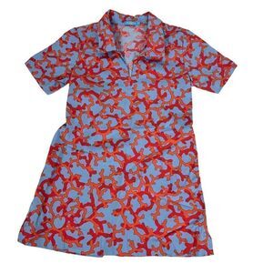 J. McLaughlin Girls Blue and Coral Dress size 6